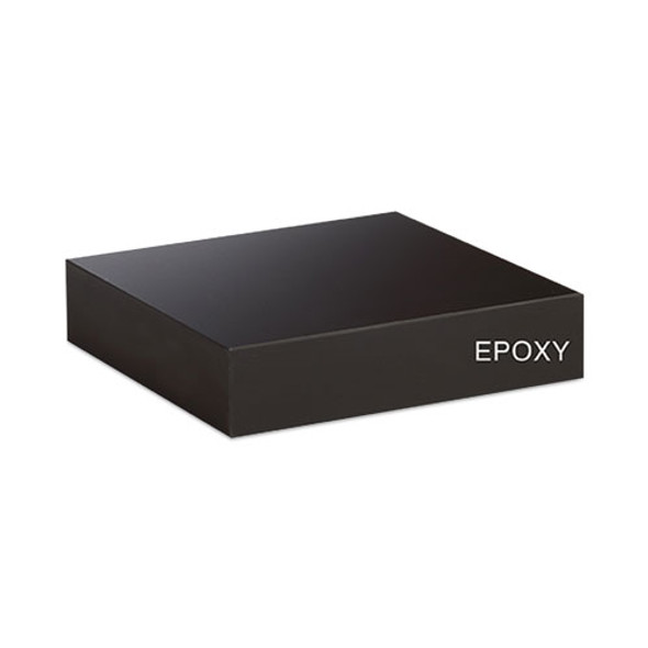 Classroom Book Compartment Science Table, 60w x 24d x 30h, Black Epoxy Resin Top, Oak Base