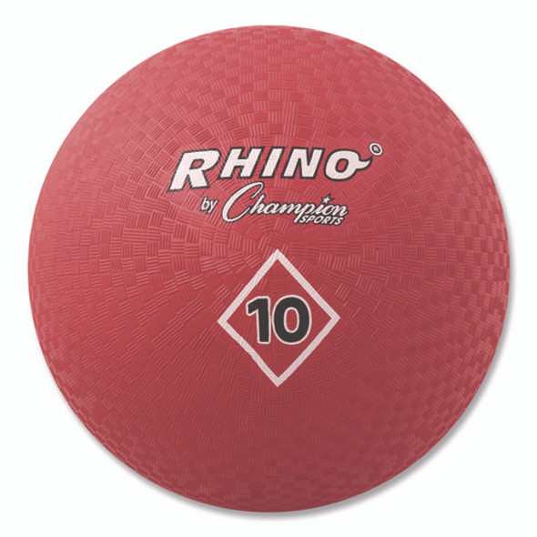 Playground Ball, 10" Diameter, Red