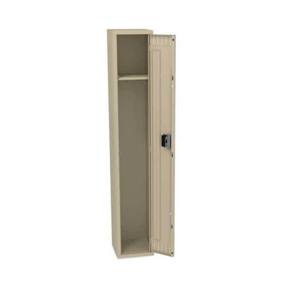 Single-Tier Locker, One Locker with Hat Shelf, 12w x 12d x 72h, Sand