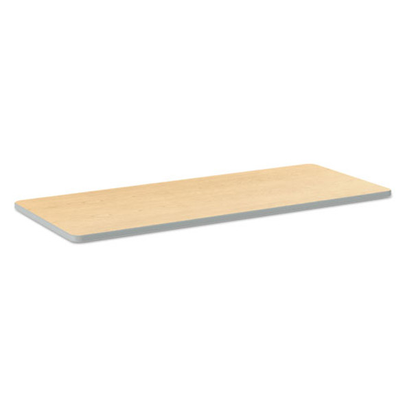 Build Rectangle Shape Table Top, 60w x 24d, Natural Maple