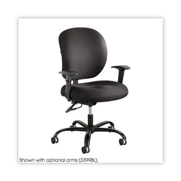 Alday Intensive-Use Chair, Supports Up to 500 lb, 17.5" to 20" Seat Height, Black