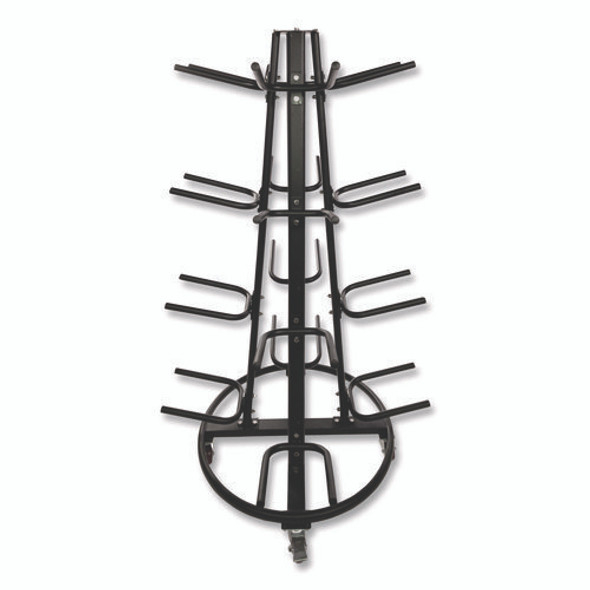 Champion Sports Round Medicine Ball Tree, 31" x 31" x 66.5", Black