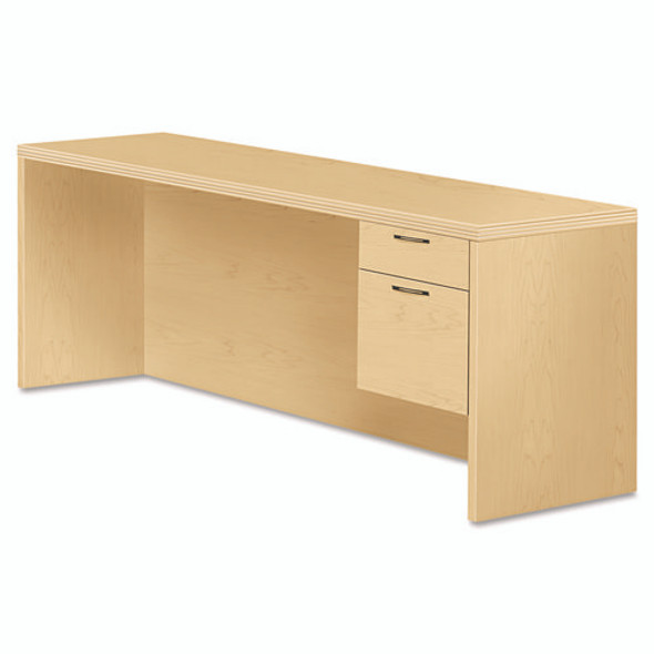 Valido Series Right Pedestal Credenza, 72w x 24d x 29.5h, Natural Maple