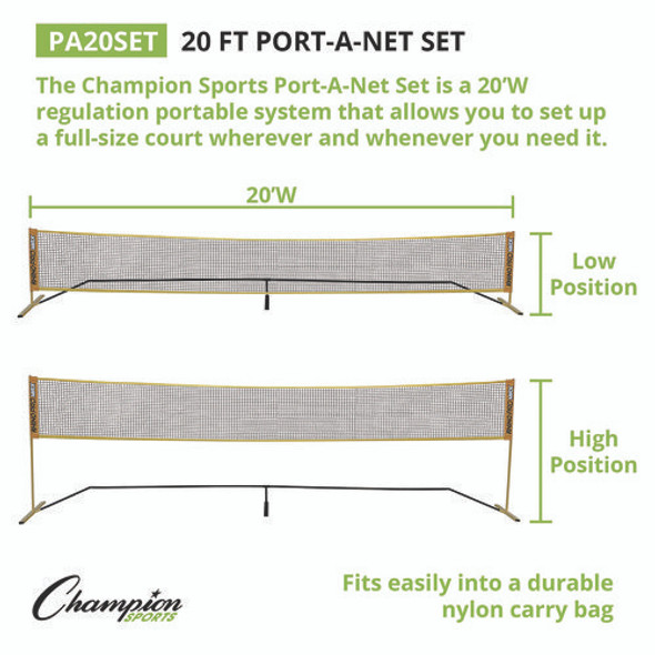 Rhino Port-A-Net Set, 36" to 60" x 240"