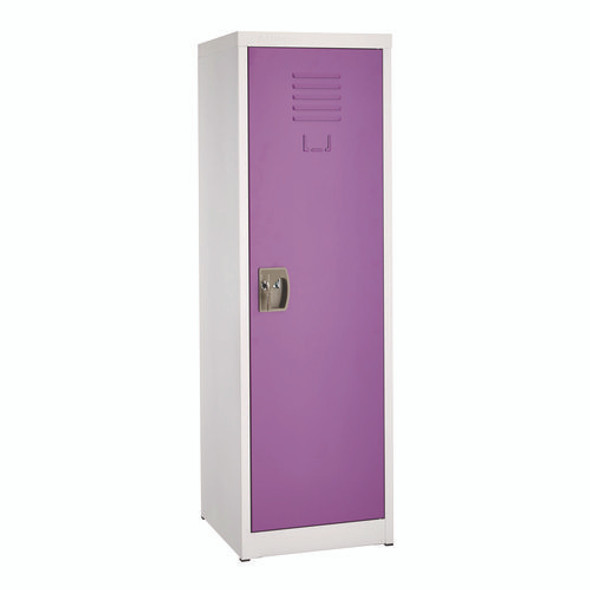 Steel Storage Locker, 1 Compartment, 15 x 15 x 48, Purple