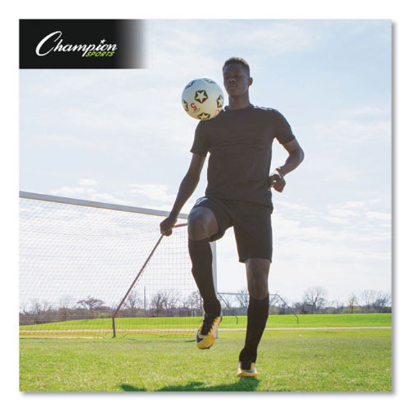 Rubber Sports Ball, For Soccer, No. 5 Size, White/Black