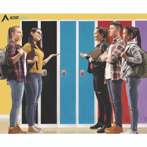 Steel Storage Locker, 1 Compartment, 12 x 12 x 72, Blue