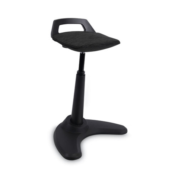 Alera AdaptivErgo Sit to Stand Perch Stool, Supports Up to 250 lb, Black