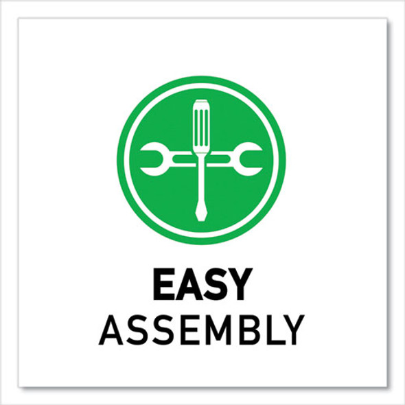 Markerboard Activity Tables, Rectangular, 48" x 24" x 19" to 29", White Top, Black Legs, 4/Pallet