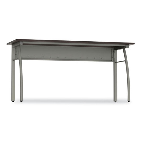 Trento Line Rectangular Desk, 59.13" x 23.63" x 29.5", Mocha