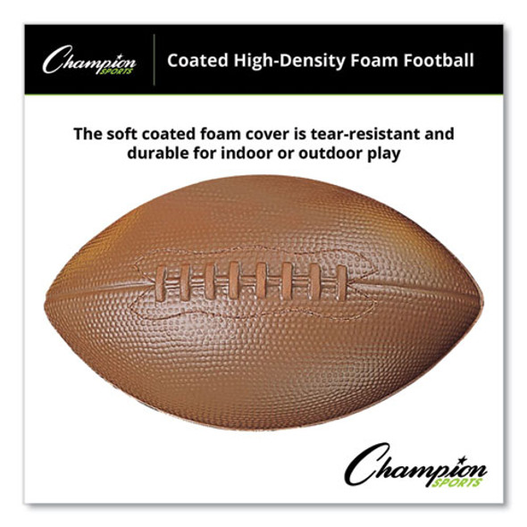 Coated Foam Sport Ball, For Football, Playground Size, Brown