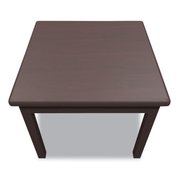 Laminate Occasional Table, Square, 24w x 24d x 20h, Mahogany