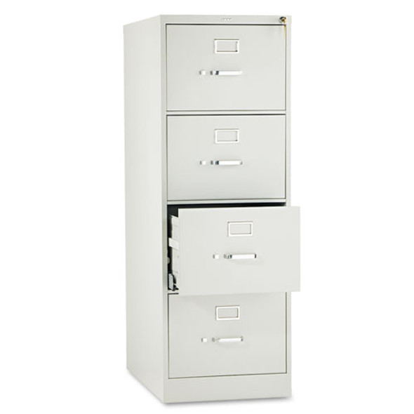 510 Series Vertical File, 4 Legal-Size File Drawers, Light Gray, 18.25" x 25" x 52"