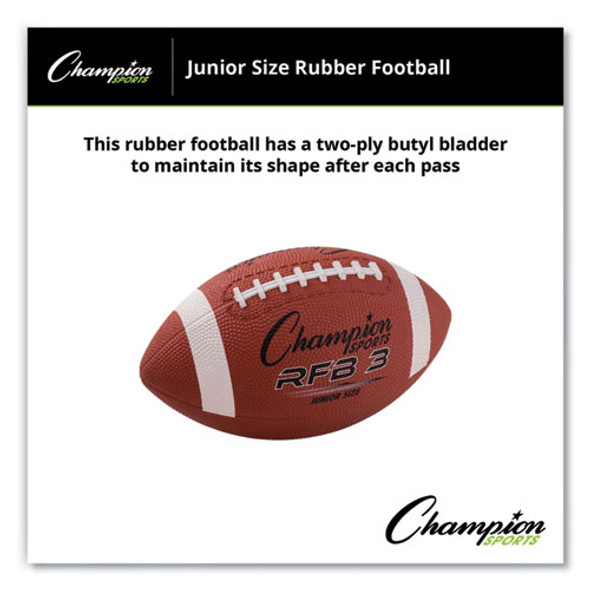 Rubber Sports Ball, For Football, Junior Size, Brown
