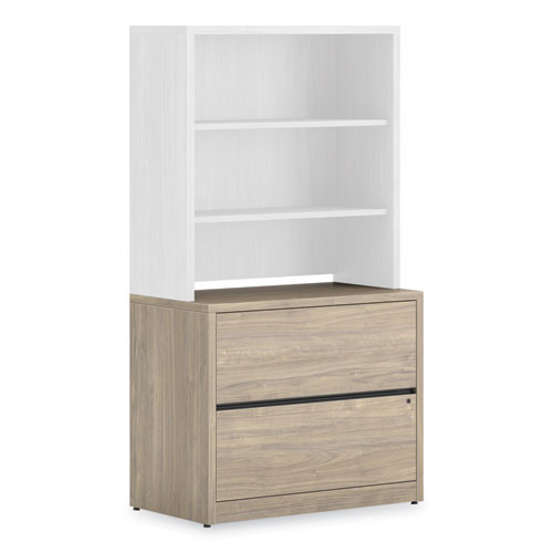 10500 Series Lateral File, 2 Legal/Letter-Size File Drawers, Kingswood Walnut, 36" x 20" x 29.5"
