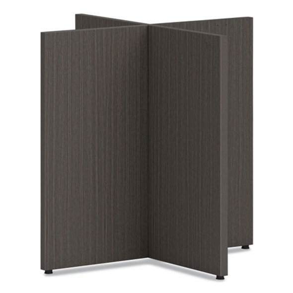 Mod X-Base for 48" Table Tops, 30w x 30d x 28h, Slate Teak