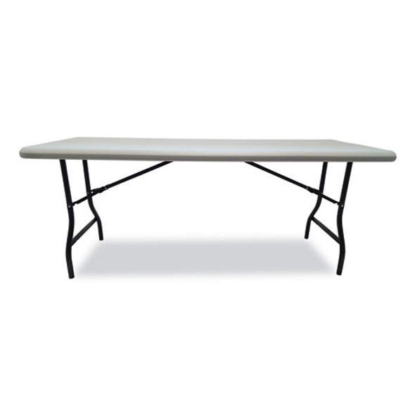 IndestrucTable Industrial Folding Table, Rectangular, 72" x 30" x 29", Platinum IndestrucTable Industrial Folding Table, Rectangular, 72" x 30" x 29", Platinum