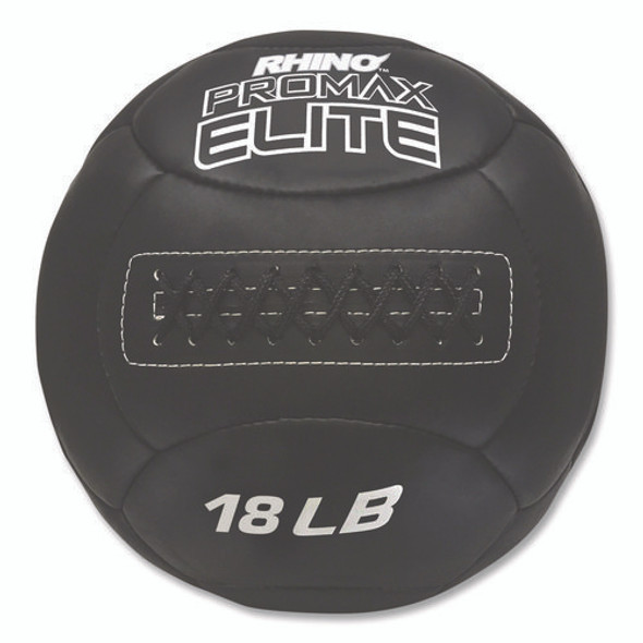 Rhino Promax Elite Medicine Ball, 18 lb, Black