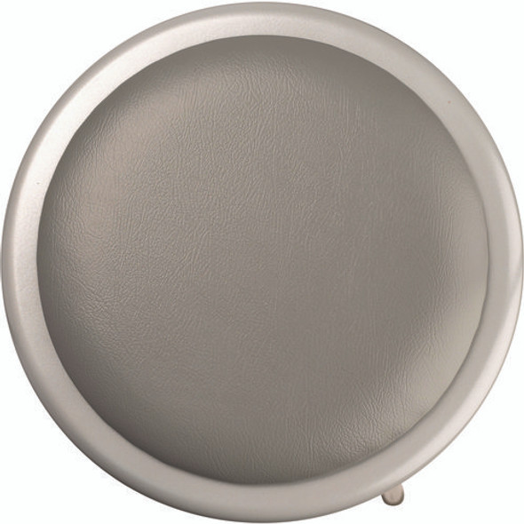 6400 Series Height Adjust Heavy Duty Vinyl Padded Steel Stool, Backless, Support 500lb, 30.5" to 38.5" Height, Gray Seat/Base