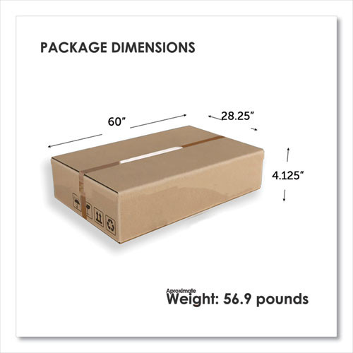 Trento Line Rectangular Desk, 59.13" x 23.63" x 29.5", Cherry