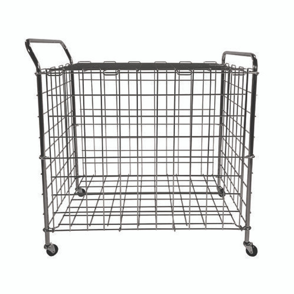 Portable Lockable Ball Locker, Metal, 176 lb Capacity, 24 x 39 x 40, Chrome