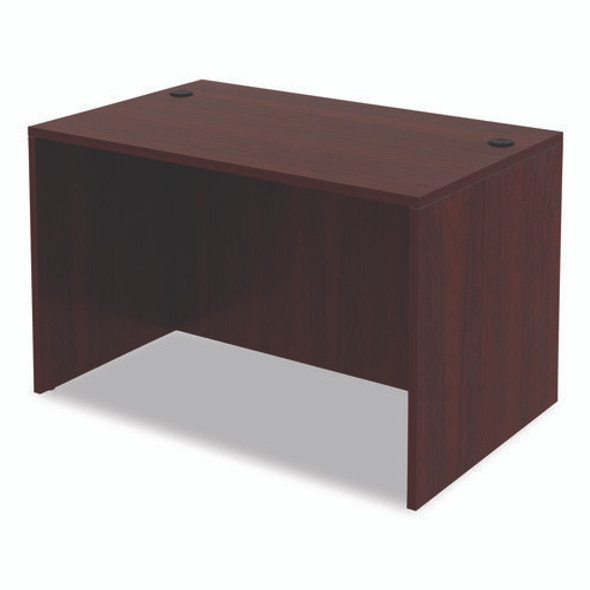 Alera Valencia Series Straight Front Desk Shell, 47.25" x 29.5" x 29.63", Mahogany