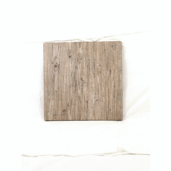 Topalit Tables, Square, 32 x 32 x 42, Washington Pine Top, Black Aluminum Base/Legs