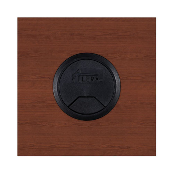 Alera Valencia Series Straight Front Desk Shell, 71" x 35.5" x 29.63", Medium Cherry