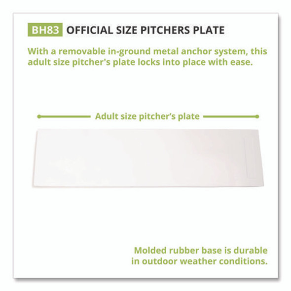 Official Size Pitcher's Plate with Anchor, 24" x 6"