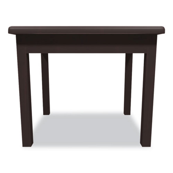 Laminate Occasional Table, Rectangular, 24w x 20d x 20h, Mahogany
