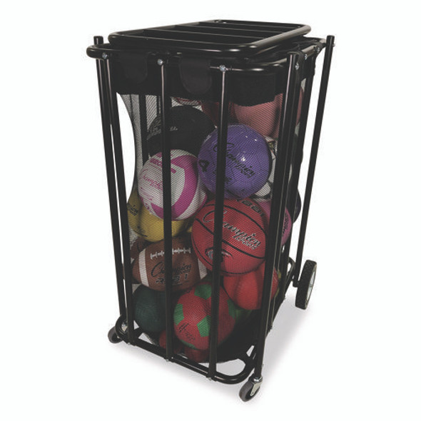 Compact Lockable Ball Locker, Metal, 176 lb Capacity, 22 x 28 x 43, Black