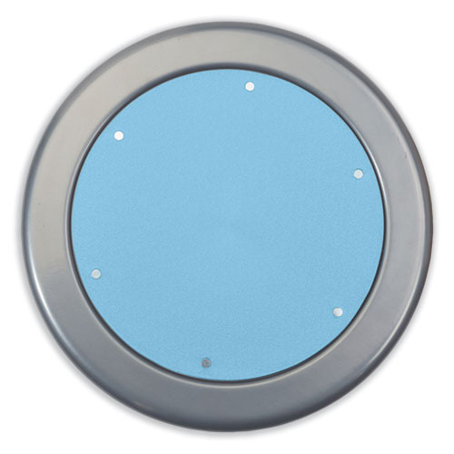 6800 Series Height Adjustable Metal Seat Stool, Supports Up to 300 lb, 18" to 24" Seat Height, Blueberry Seat, Gray Base