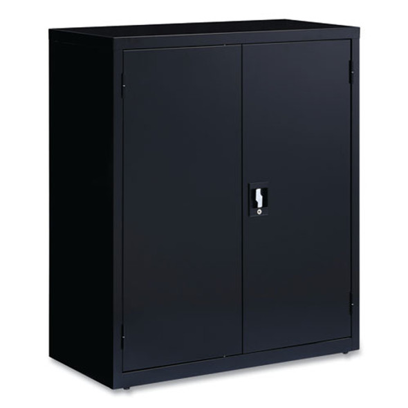 Economy Assembled Storage Cabinets, 3 Shelves, 36" x 18" x 42", Black