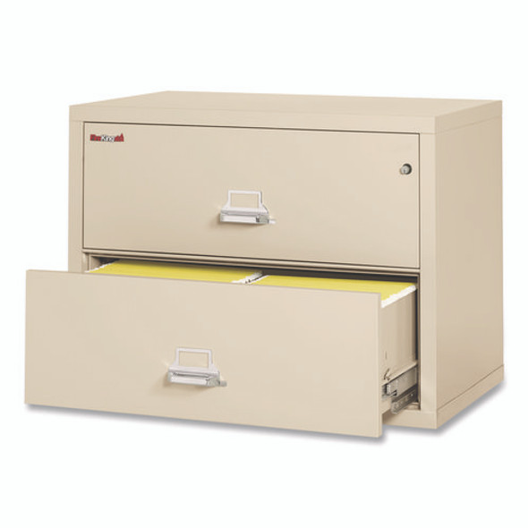 Insulated Lateral File, 2 Legal/Letter-Size File Drawers, Parchment, 37.5" x 22.13" x 27.75"