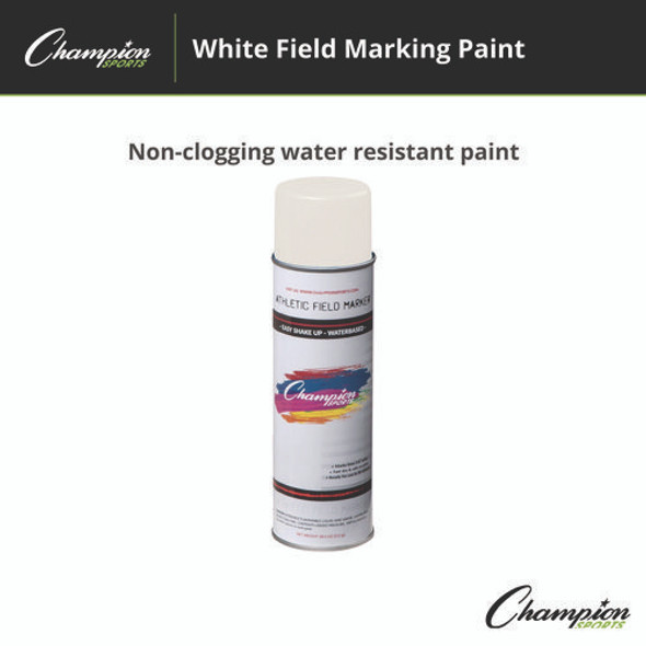 Field Marking Paint, 18 oz Aerosol Spray, White