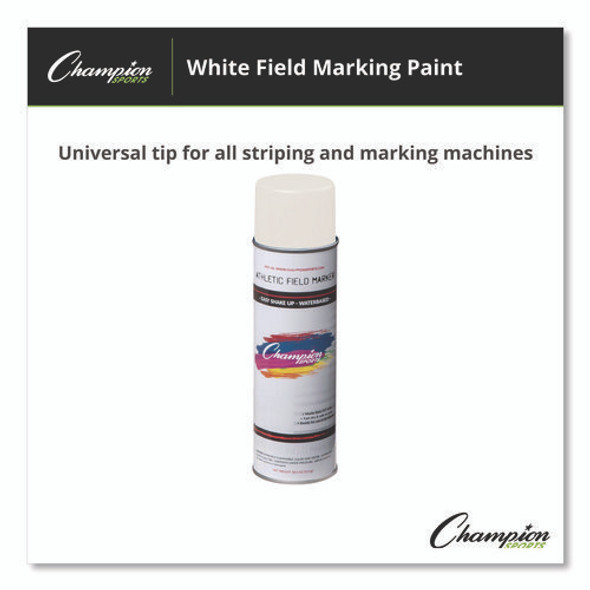 Field Marking Paint, 18 oz Aerosol Spray, White