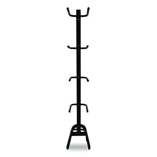 U-Ring Single Medicine Ball Tree, 23" x 22.5" x 64.5", Black