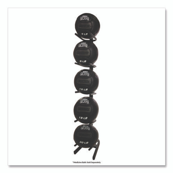 U-Ring Single Medicine Ball Tree, 23" x 22.5" x 64.5", Black