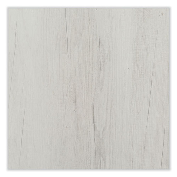 Coffee Table, Rectangular, 51 x 23.78 x 16, White Ash Top, Silver Base