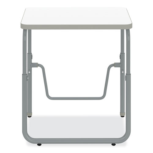 AlphaBetter 2.0 Height-Adjust Student Desk with Pendulum Bar, 27.75 x 19.75 x 22 to 30, Dry Erase