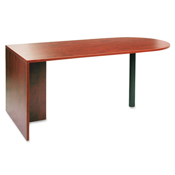 Alera Valencia Series D-Top Desk, 71" x 35.5" x 29.63", Medium Cherry