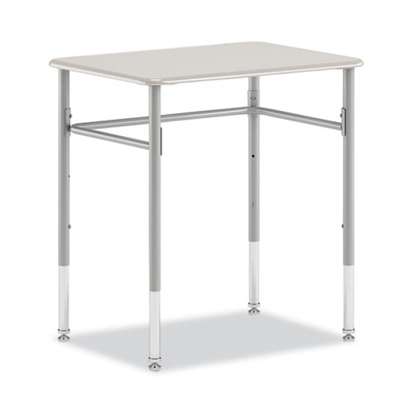 SmartLink Student Desk, Rectangle, 20" x 26" x 23" to 33", White, 2/Carton