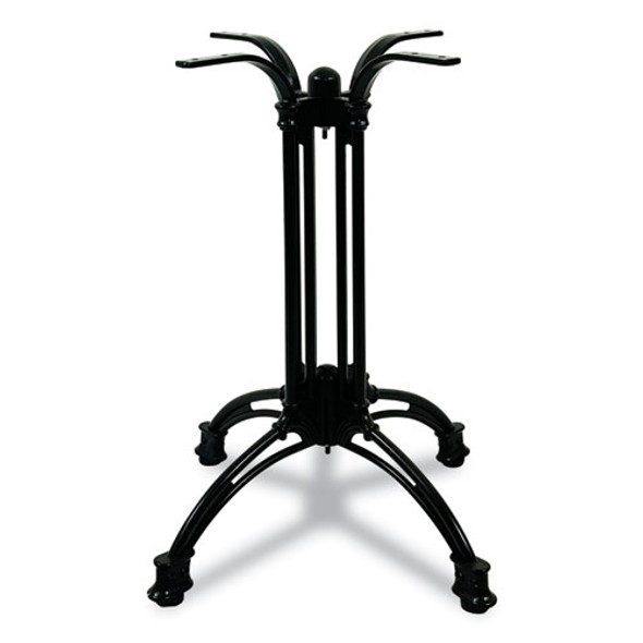 Topalit Tables, Round, 36" dia x 29"h, Gray Top, Black Iron Base/Legs