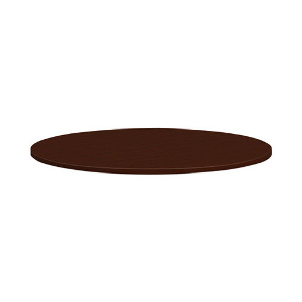 Mod Round Conference Table Top, 48" Diameter, Traditional Mahogany