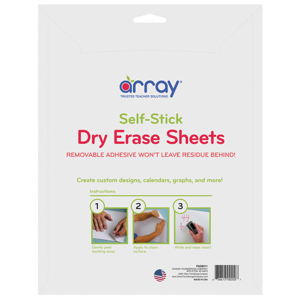 Dry Erase Sheets, 8.5" x 11" Plain, Pack of 5 Dry Erase Sheets, 8.5" x 11" Plain, Pack of 5