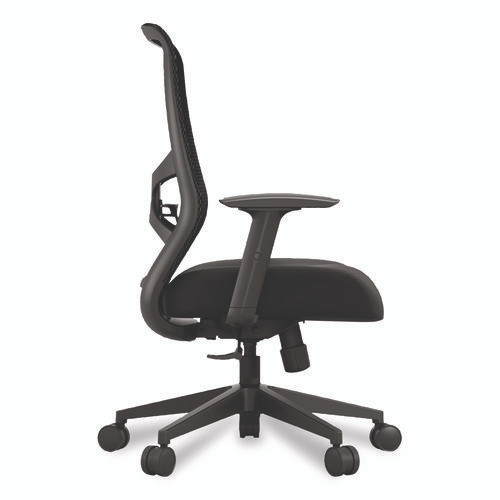 ProTask Executive Task Chair, Supports Up to 275 lb, 19.06" to 22.44" Seat Height, Black Seat/Back, Black Base