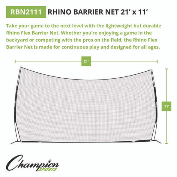 Rhino Flex Barrier Net, 21 ft  x 11 ft