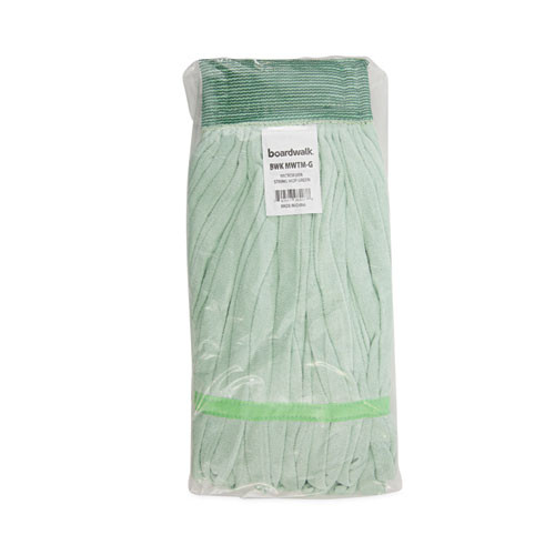 Microfiber Looped-End Wet Mop Head, Medium, Green