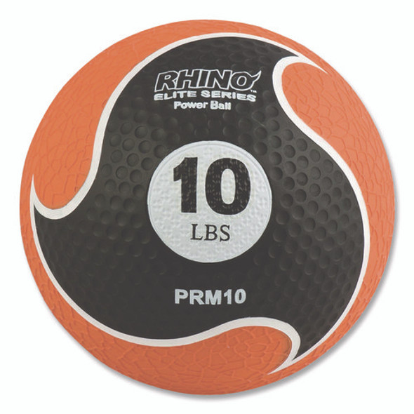 Rhino Elite Medicine Ball, 10 lb, Orange