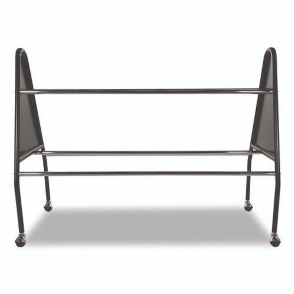 Heavy-Duty Ball Cart, Metal, 132 lb Capacity, 18 x 51 x 38, Black